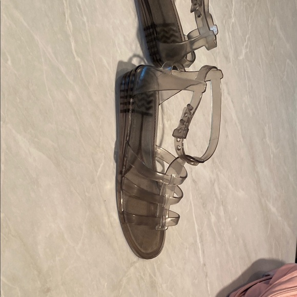 Clear/Transparent Strappy Gladiator Sandals - Picture 4 of 5